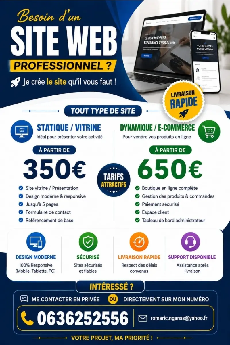 Création sites Web